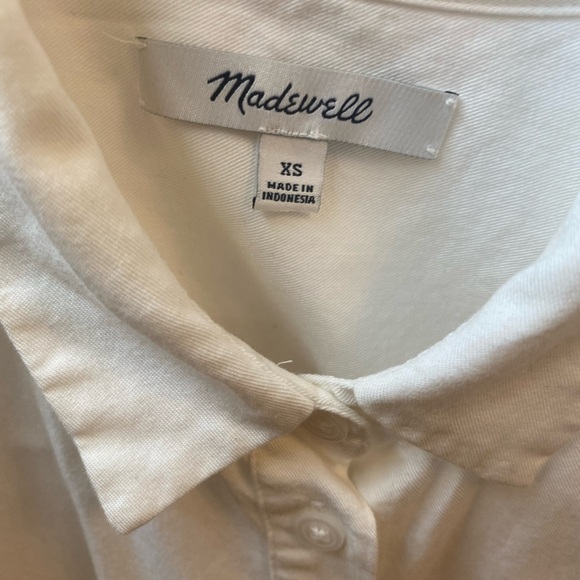 Madewell white button down size xs - Picture 6 of 7